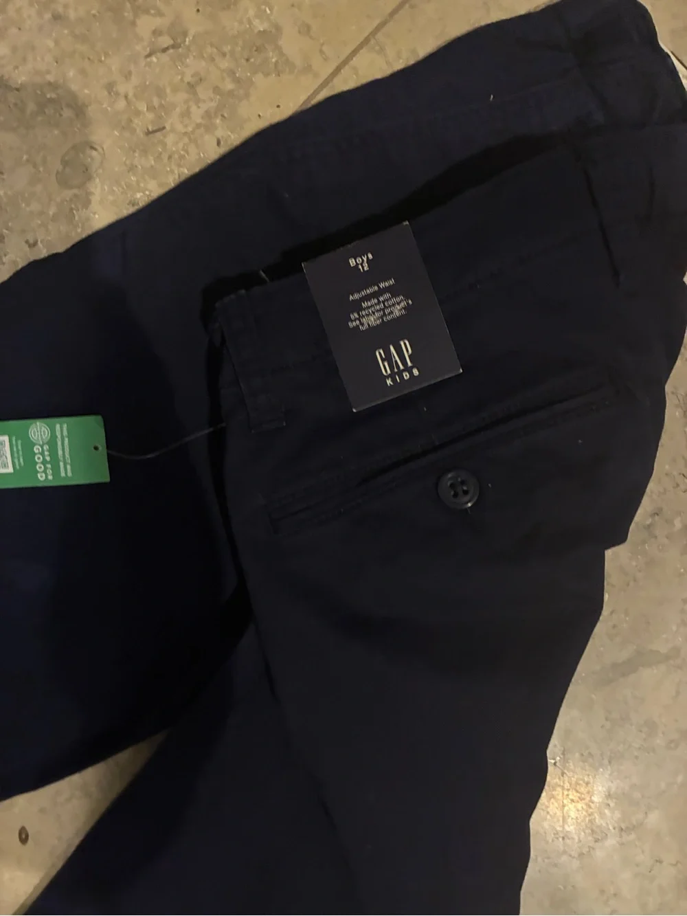 GAP kids Navy Straight Chinos